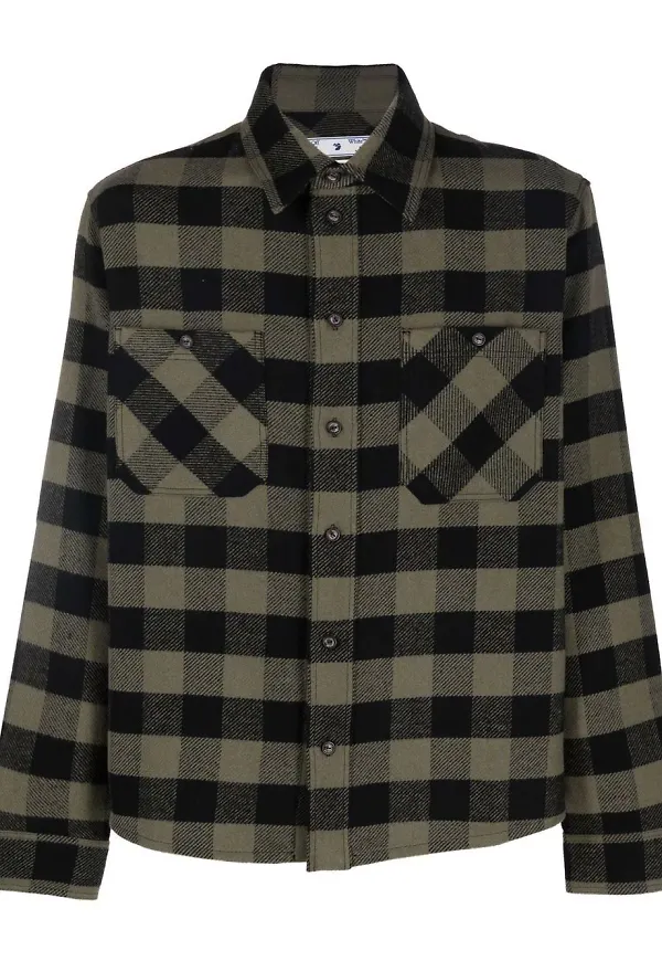 Off-White Arrows flanellskjorta - Svart