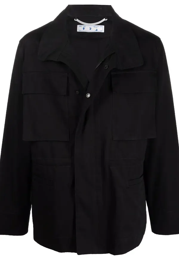 Off-White Arrows fältjacka - Svart