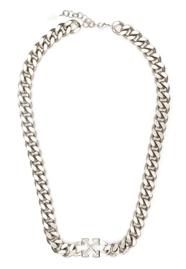 Off-White Arrows halsband - Silverfärgad