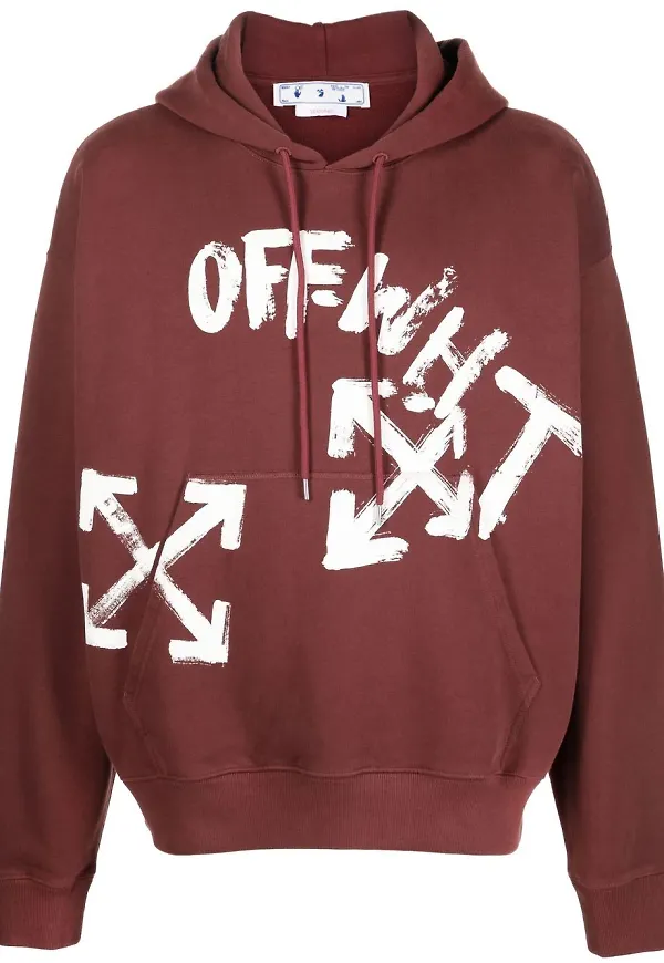 Off-White Arrows hoodie - Brun