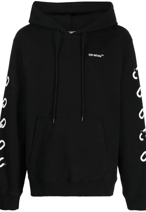 Off-White Arrows hoodie - Svart