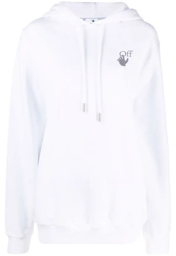Off-White Arrows hoodie - Vit