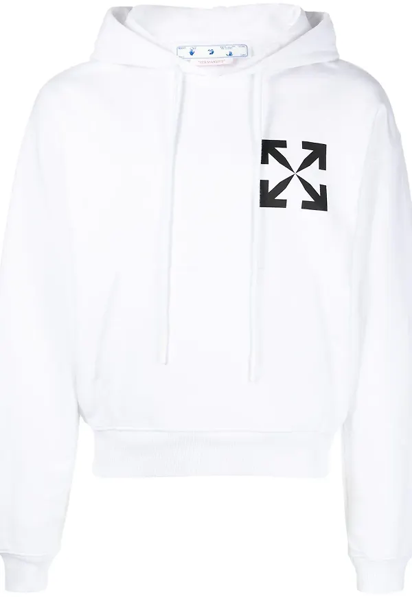 Off-White Arrows hoodie - Vit
