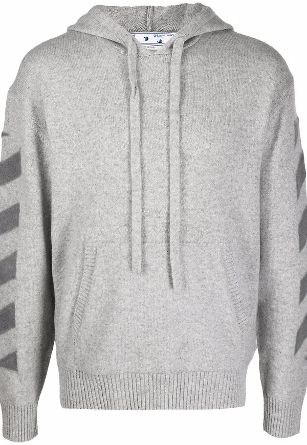 Off-White Arrows hoodie i kashmir - Grå