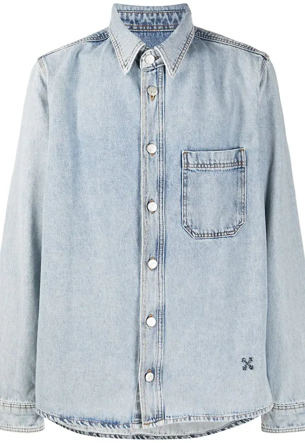 Off-White Arrows jeansskjorta - Blå