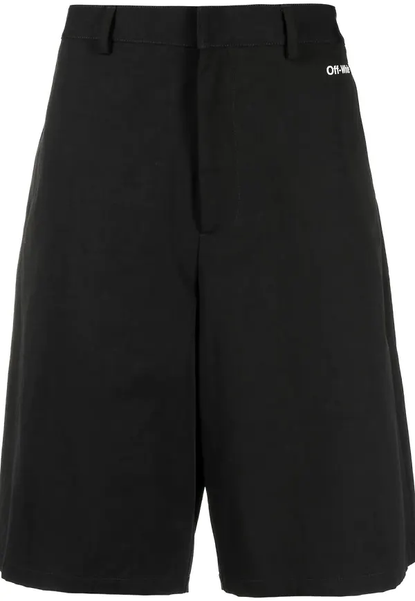 Off-White Arrows knäshorts - Svart