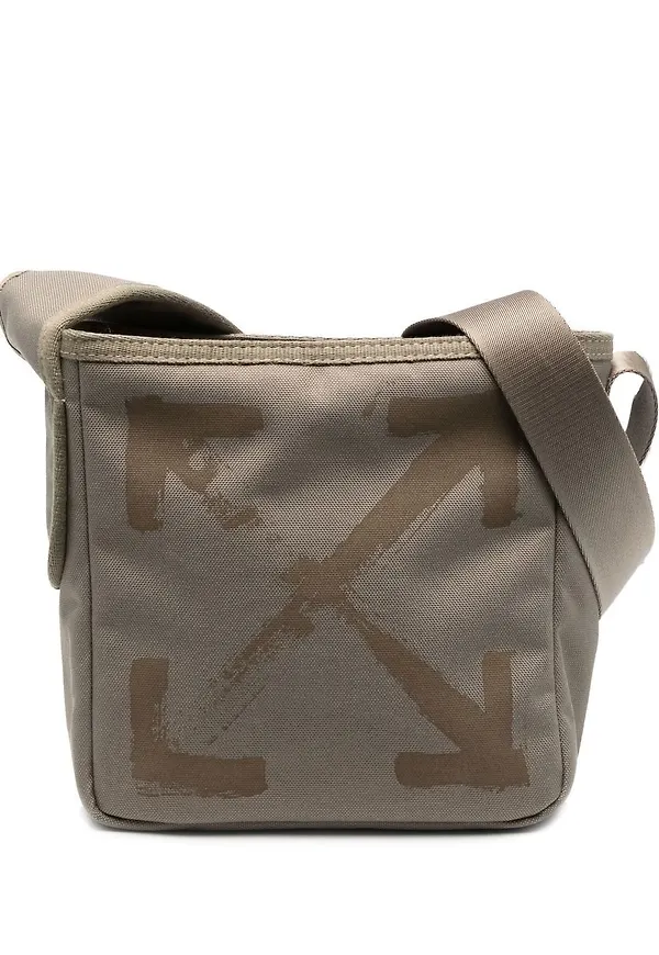 Off-White Arrows kurirväska - Grön