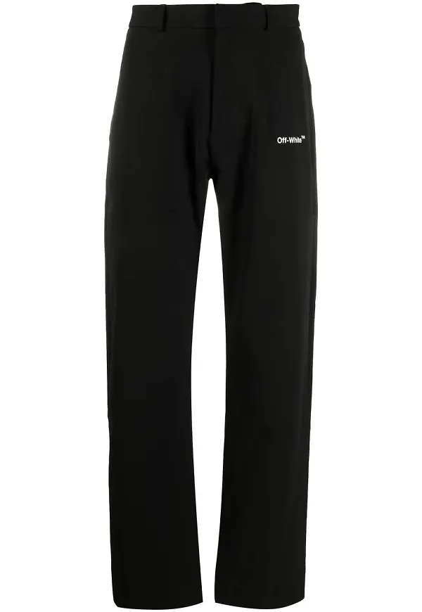 Off-White Arrows raka byxor - Svart