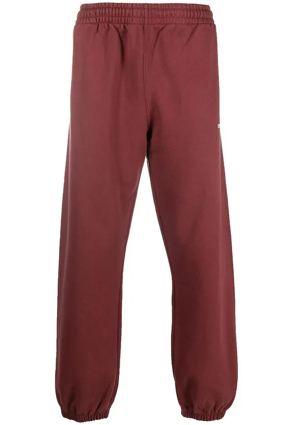 Off-White Arrows raka sweatpants - Röd
