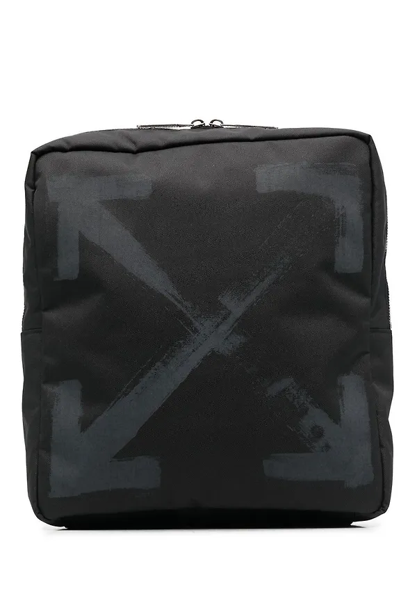 Off-White Arrows ryggsäck med dragkedja - Svart