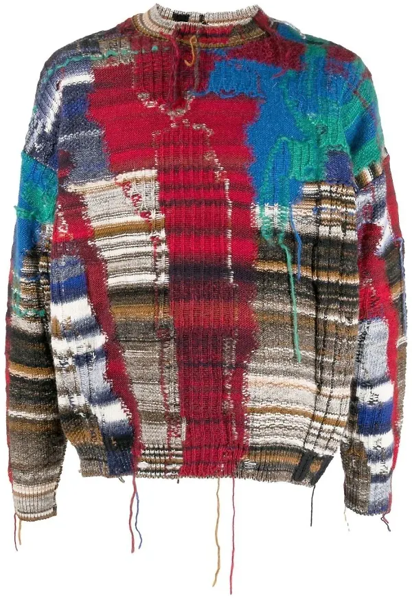 Off-White Arrows stickad tröja - MULTICOLOR WHITE