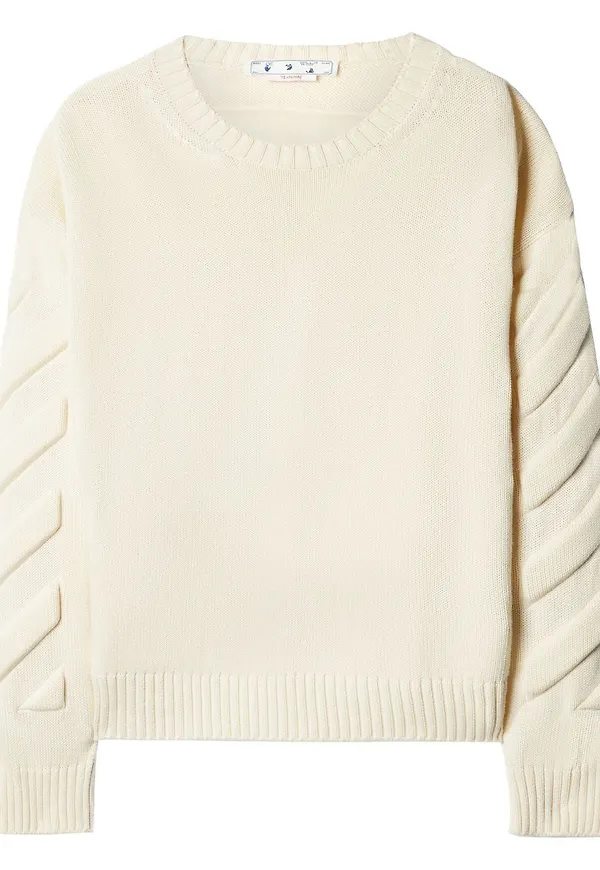Off-White Arrows stickad tröja - Neutral