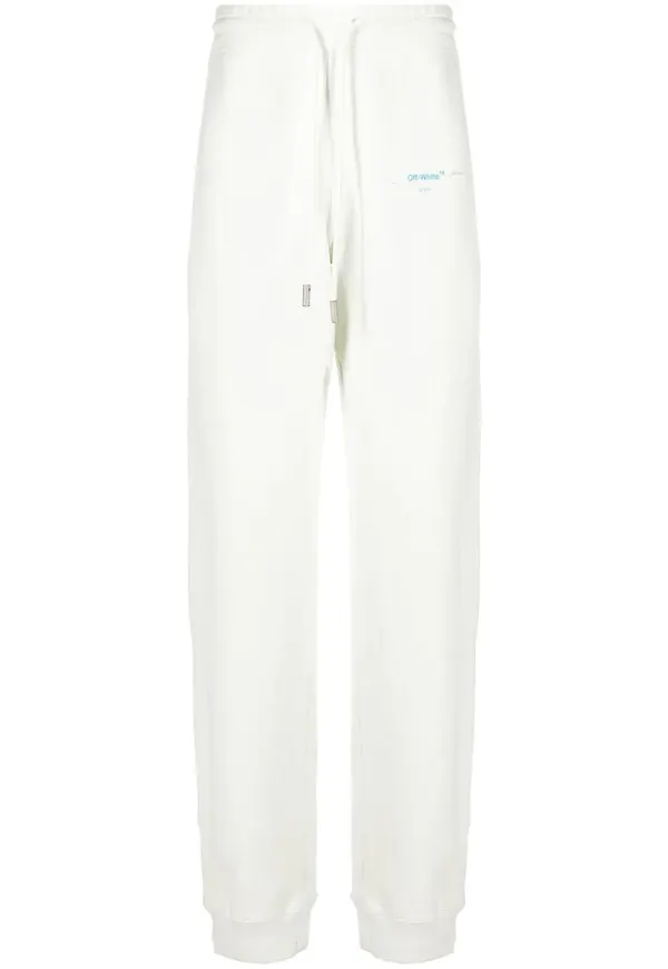 Off-White Arrows sweatpants med dragsko - Vit