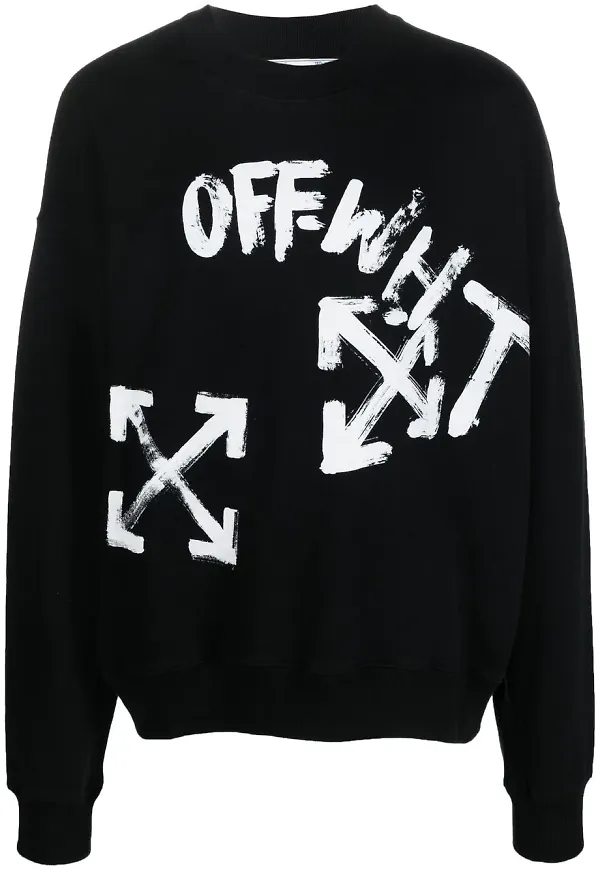 Off-White Arrows sweatshirt - Svart