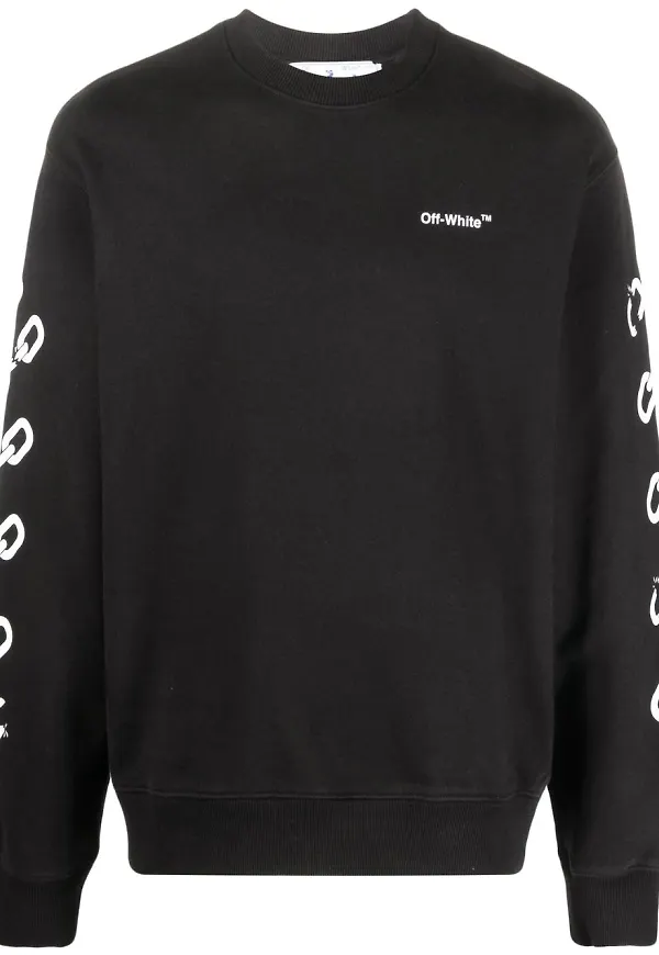 Off-White Arrows sweatshirt - Svart