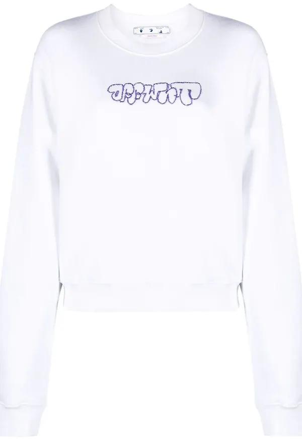 Off-White Arrows sweatshirt - Vit