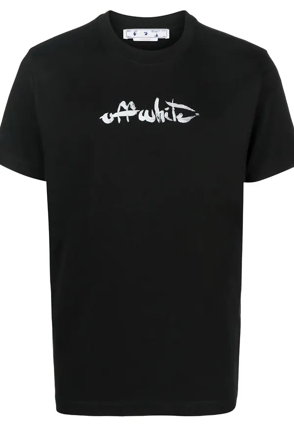 Off-White Arrows t-shirt med tryck - Svart