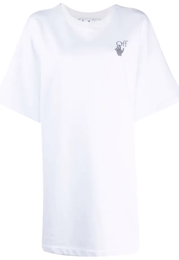 Off-White Arrows t-shirtklänning - Vit