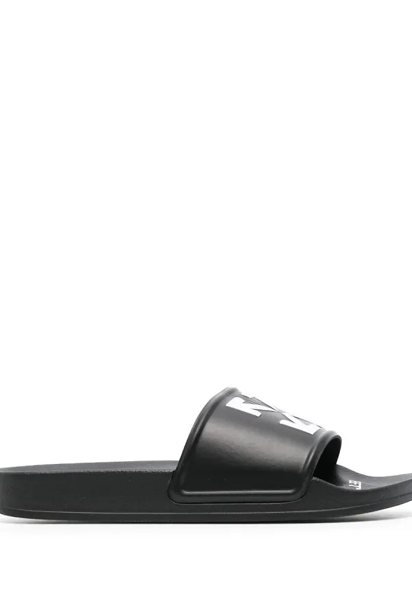 Off-White Arrows tofflor - Svart