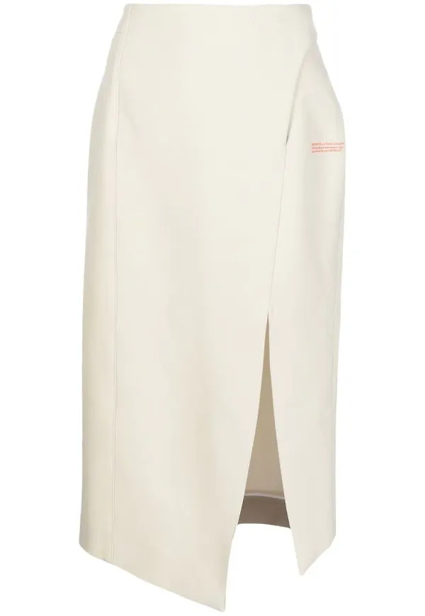 Off-White asymmetrisk midikjol - Grå