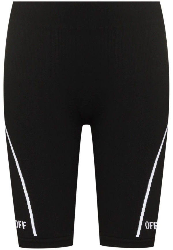Off-White Athleisure sömlösa träningsshorts - Svart