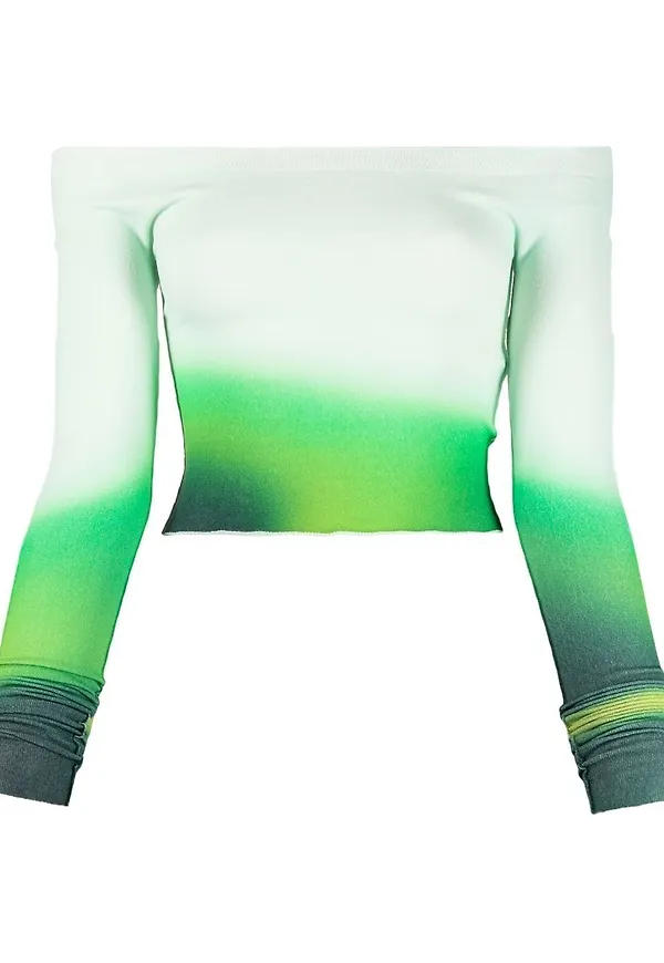Off-White baraxlad topp - Grön