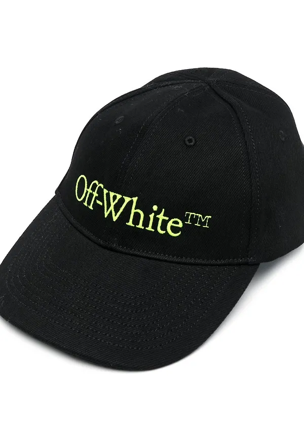 Off-White basebollkeps med broderad logotyp - Svart
