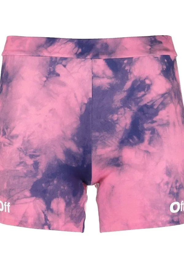 Off-White batikmönstrade shorts - Rosa