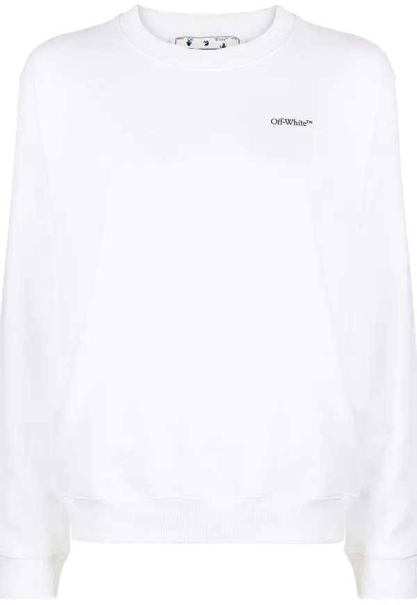 Off-White Blommig Arrows sweatshirt - Vit
