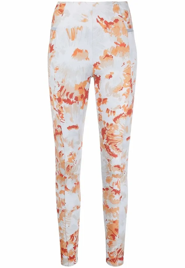 Off-White blommiga leggings - Grön