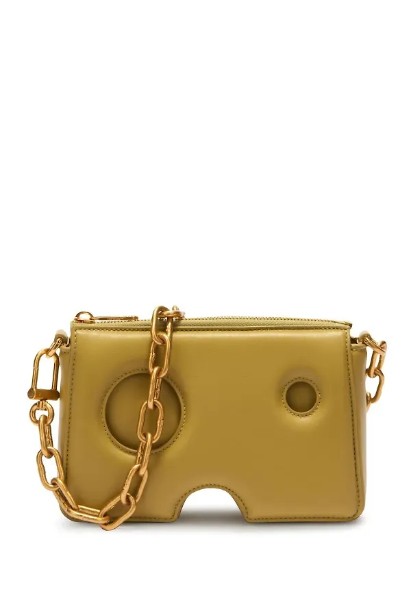 Off-White Burrow clutch med dragkedja - Grön