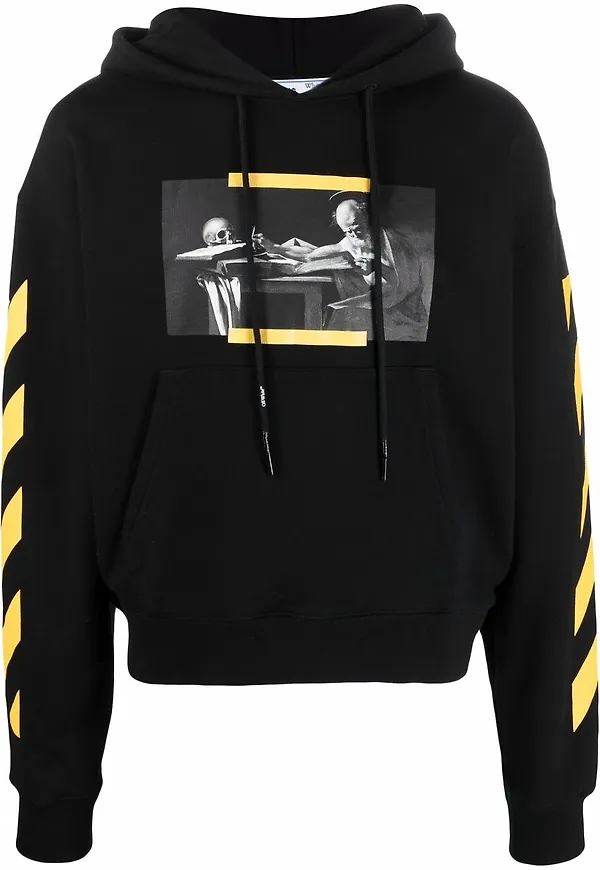 Off-White Carav Diag hoodie - Svart
