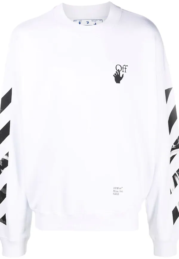 Off-White Caravaggio Arrows sweatshirt - Vit