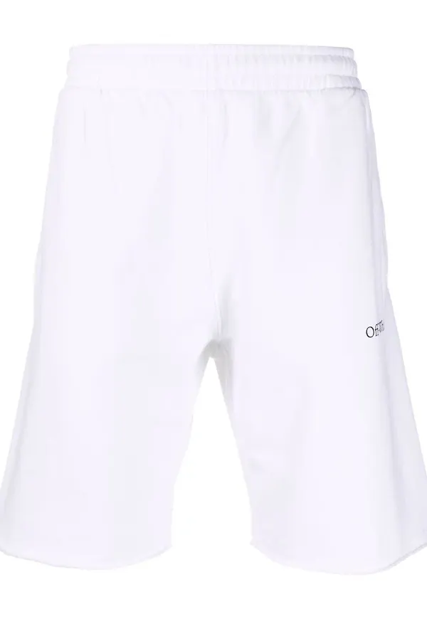 Off-White Caravaggio Diag träningsshorts - Vit