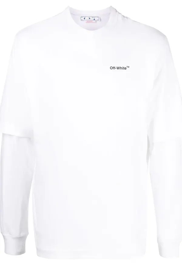 Off-White Caravaggio långärmad t-shirt - Vit