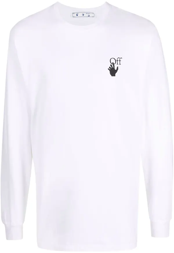 Off-White Caravaggio långärmad t-shirt - Vit