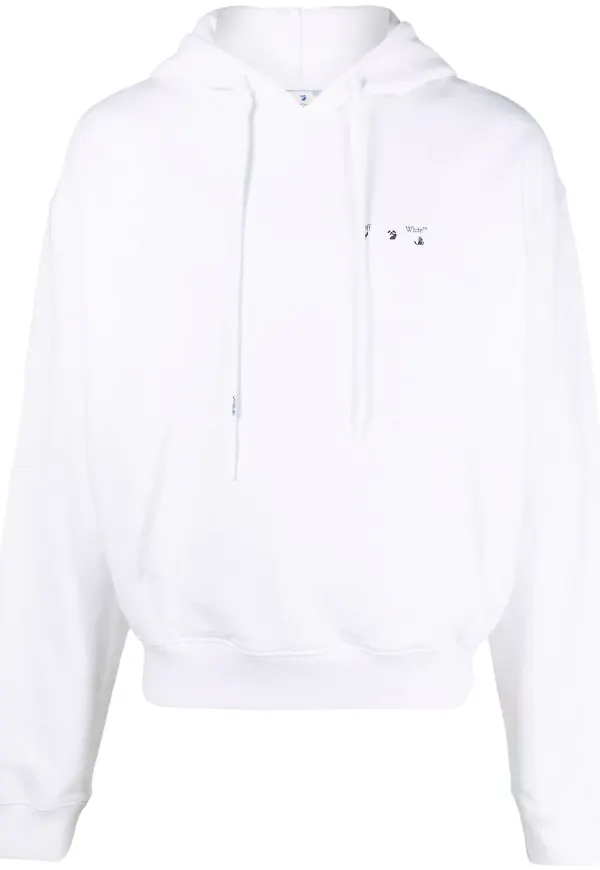 Off-White Caravaggio Paint Over hoodie - Vit