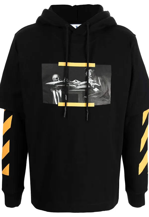 Off-White Caravaggio Painting hoodie - Svart