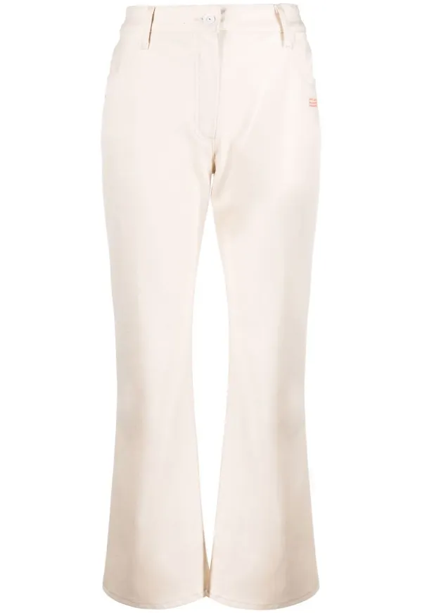 Off-White croppade flare-jeans - Neutral