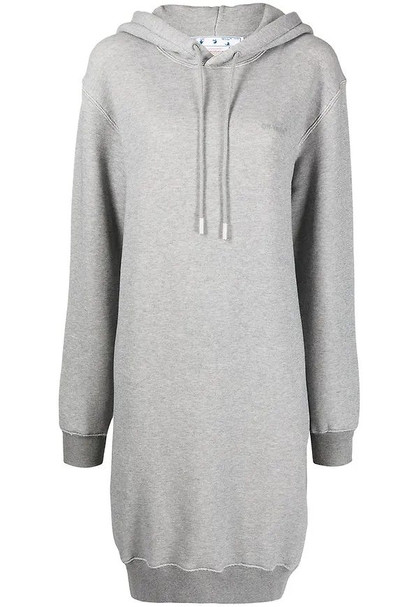 Off-White Diag klänning med huva - 808