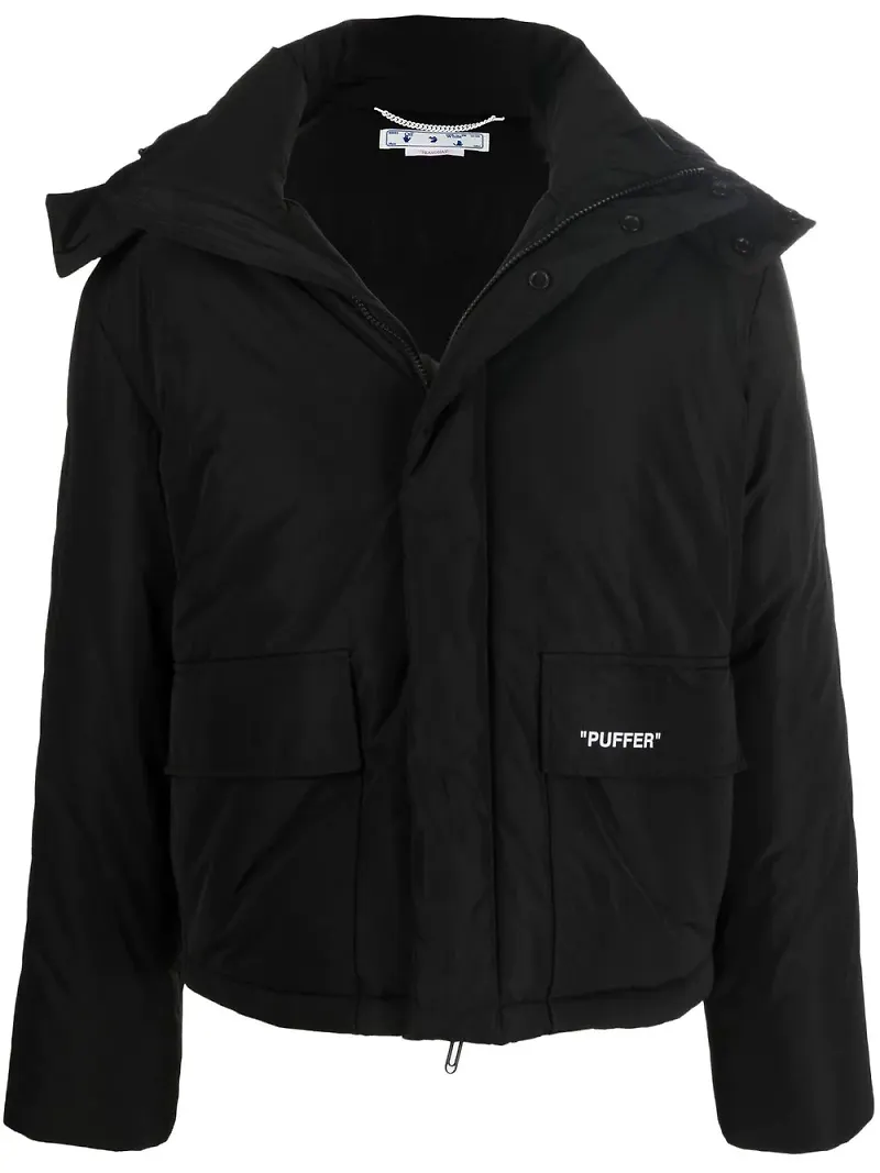 Off-White Diag puffjacka - Svart