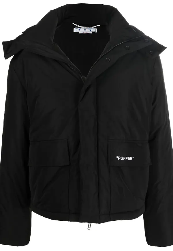 Off-White Diag puffjacka - Svart