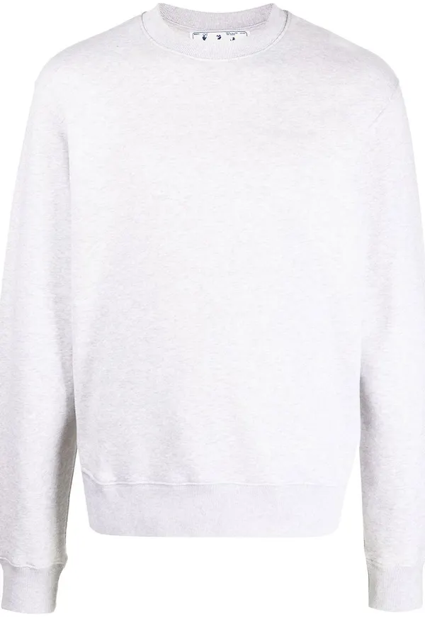 Off-White Diag randig sweatshirt - Grå