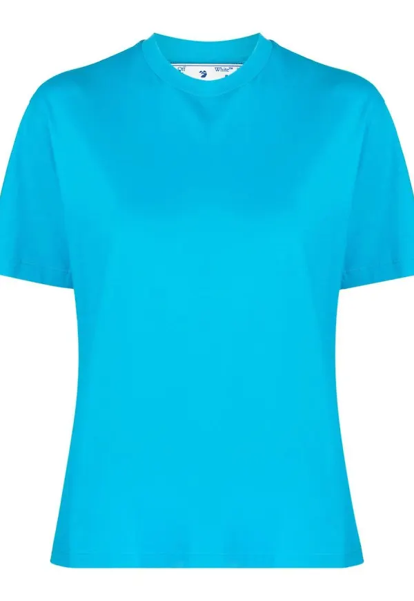Off-White Diag randig t-shirt - Blå