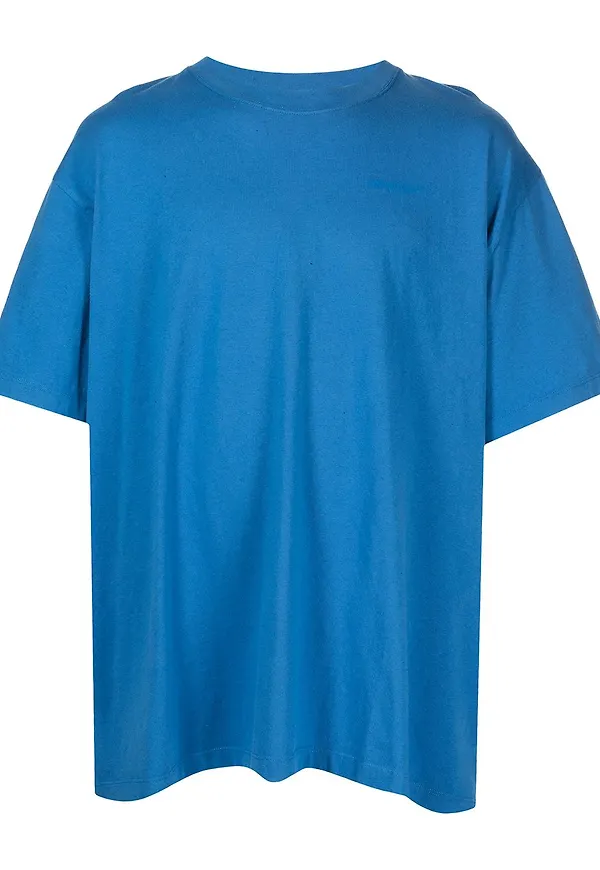 Off-White Diag randig t-shirt - Blå