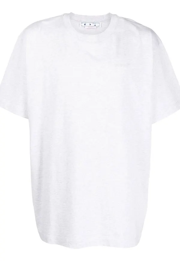 Off-White Diag randig t-shirt - Grå