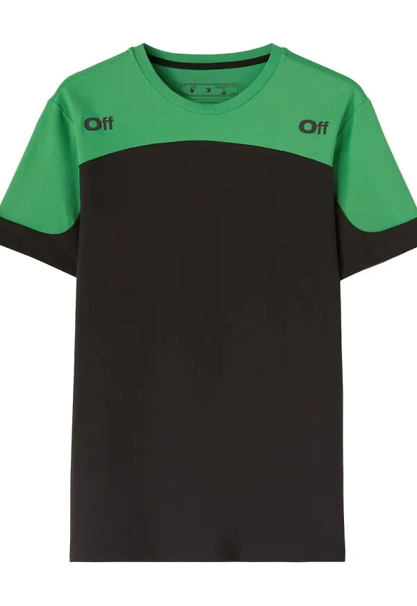 Off-White Diag randig t-shirt - Svart