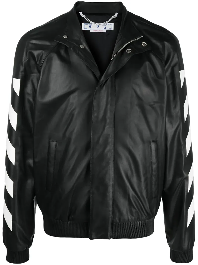 Off-White Diag skinnjacka - Svart