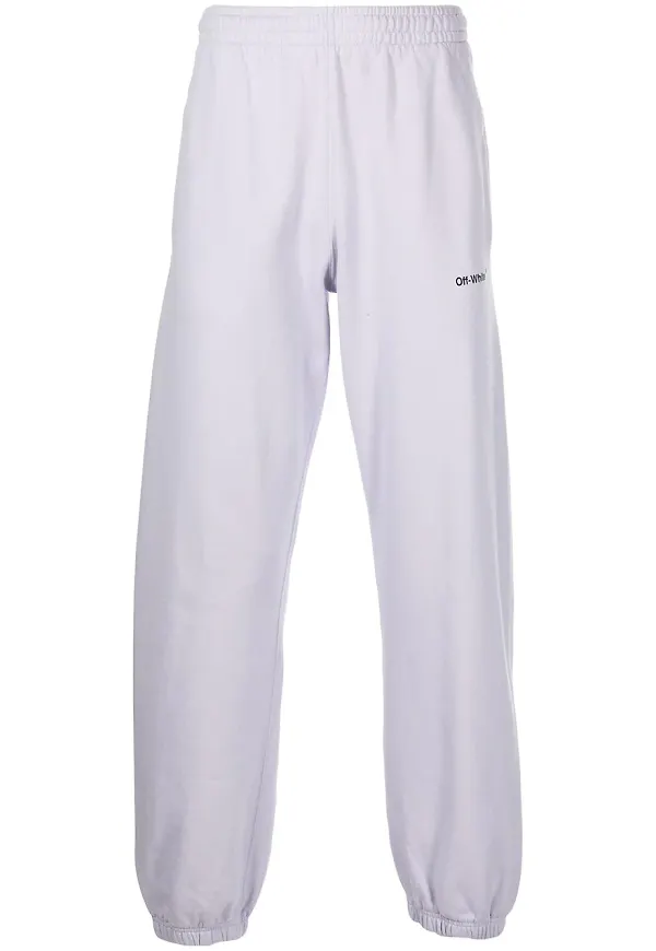 Off-White Diag sweatpants med logotyp - Lila