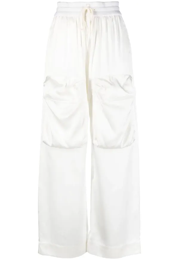 Off-White Duchesse cargobyxor - Vit